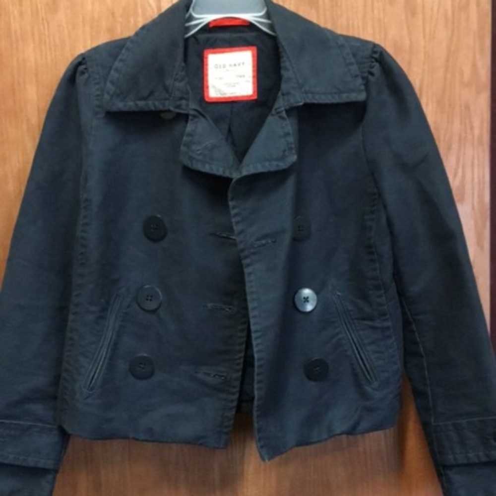 navy peacoat
