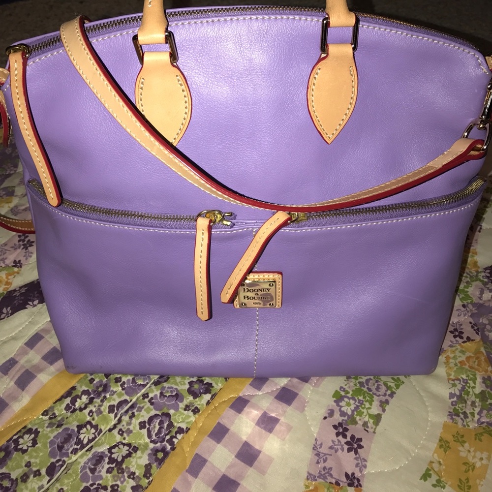 Dooney & Bourke Lavender Dillion Pocket Satchel