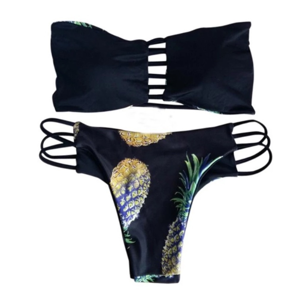 🍍☀️Reversible Pineapple Bikini - Picture 2 of 7