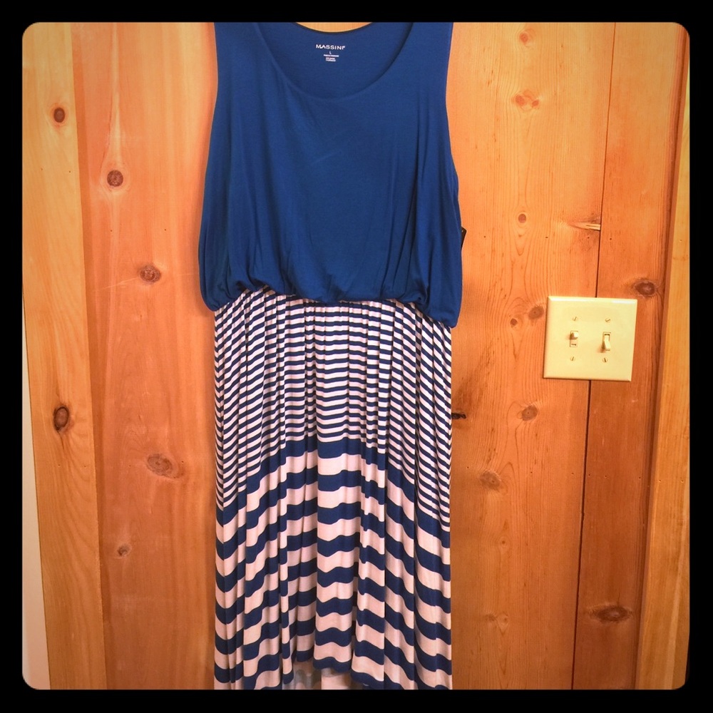 NWT Massini Tank Hi-Lo Dress Large