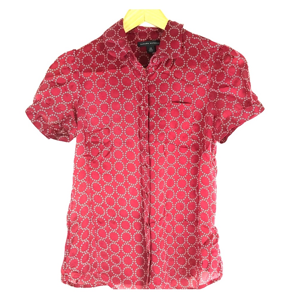 Banana Republic Silk Button Down Blouse