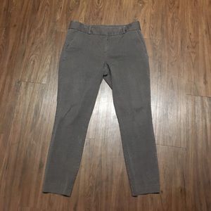 Burgundy polka dot slacks from LOFT