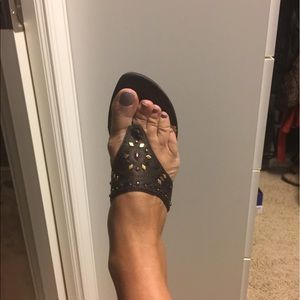 Sexy Brown studded sandal