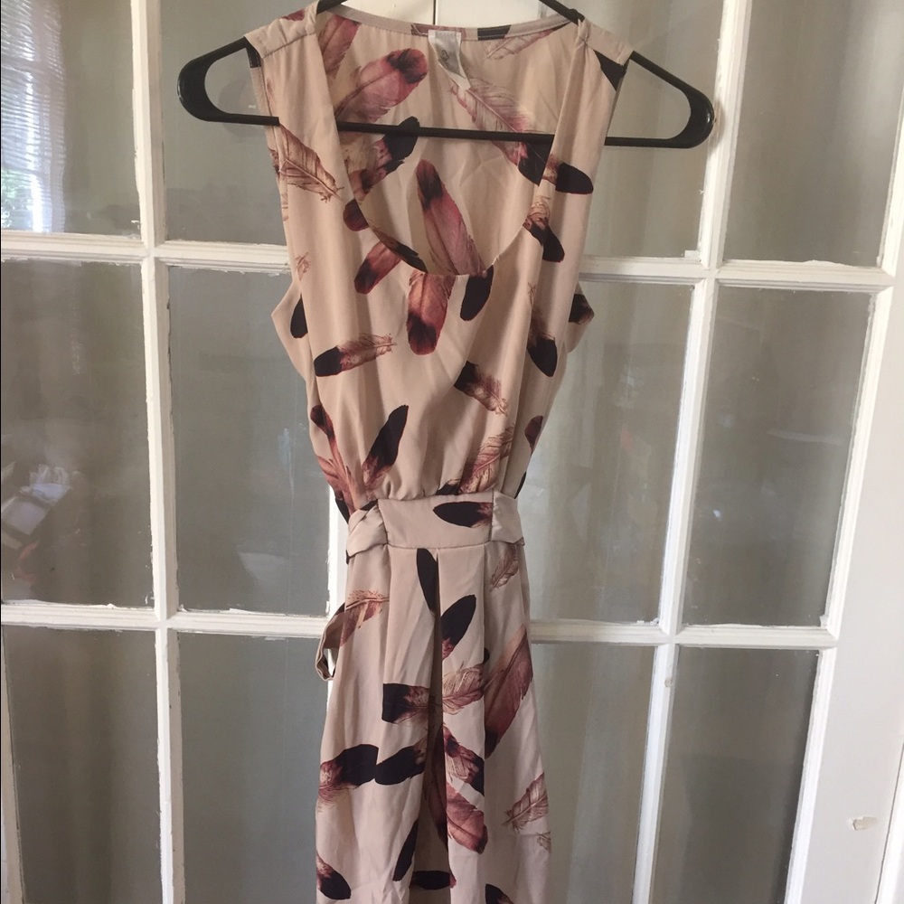 Francesca's Feather Patterned Dress