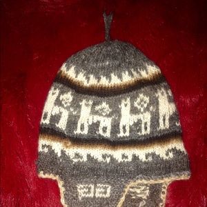 Beanie made with Alpaca yarn.