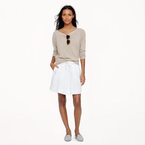 J. Crew Boardwalk 100% Linen Skirt