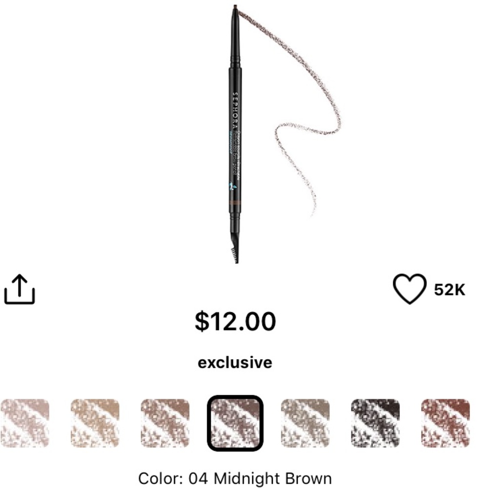 *MUST BUNDLE* Sephora Brow Pencil Midnight Brown