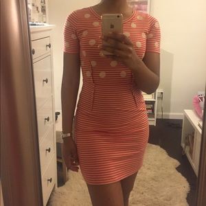 MARC JACOBS- striped 'Willa' polka dot dress