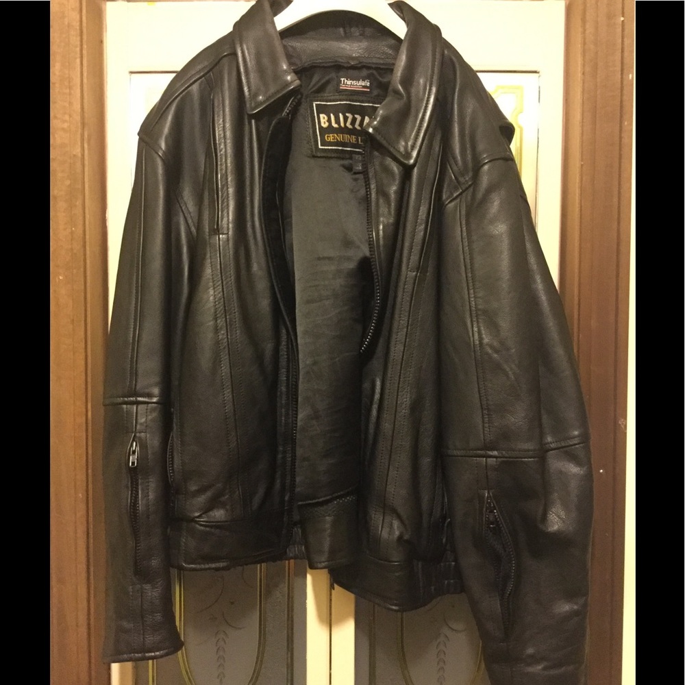 Genuine  Black Leather Jacket