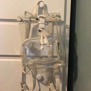 brandy melville clear backpack