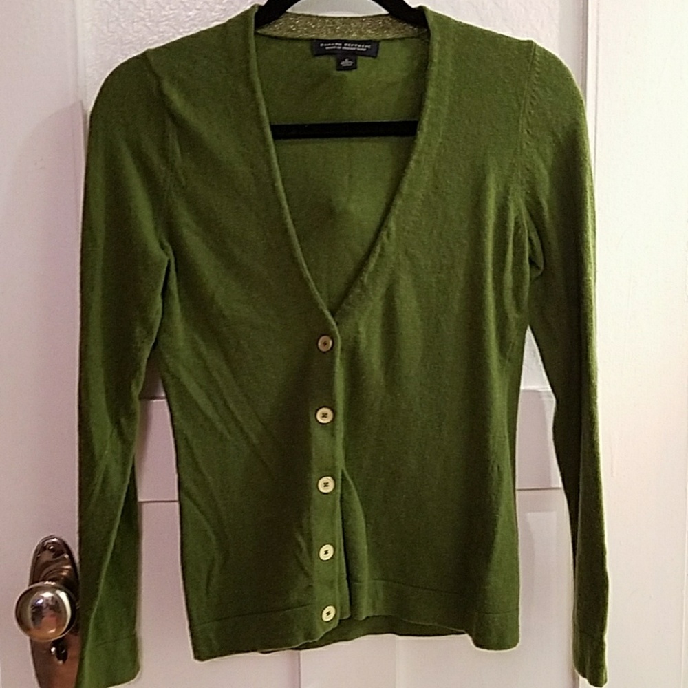 Green banana republic cardigan