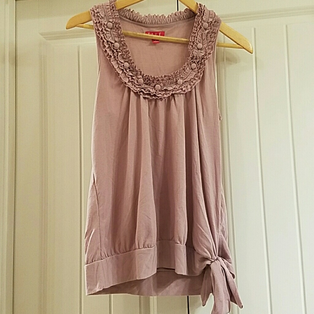 Mauve sleeveless blouse