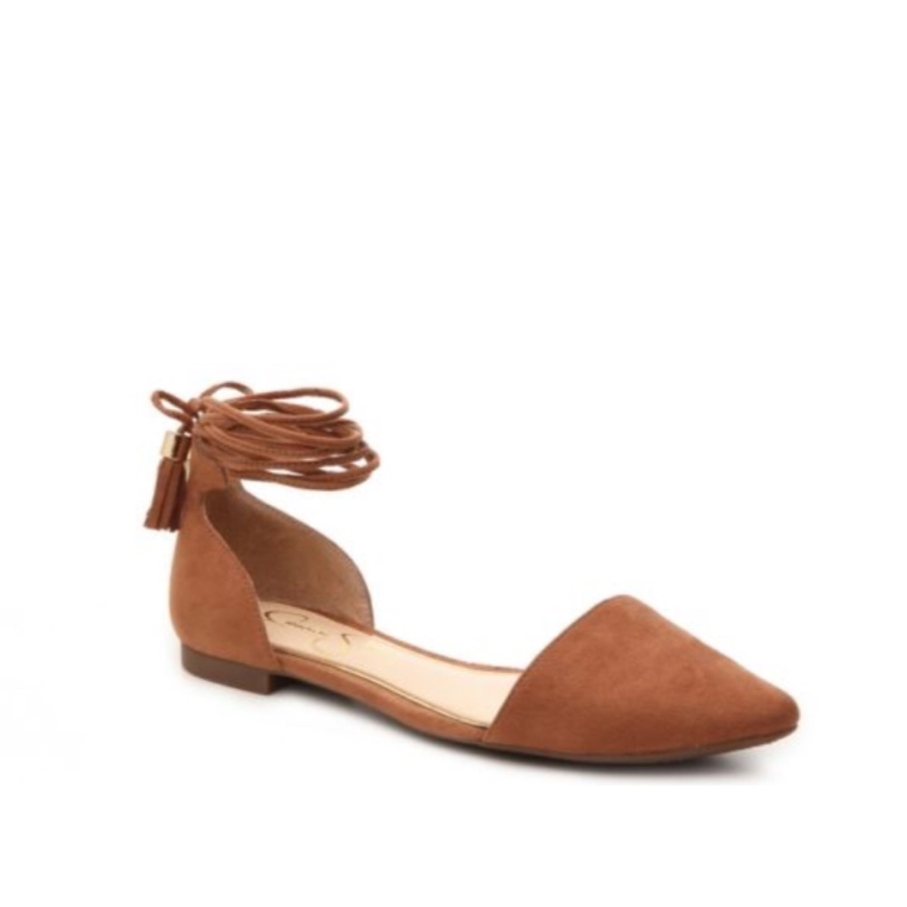 Jessica Simpson Cognac Flats