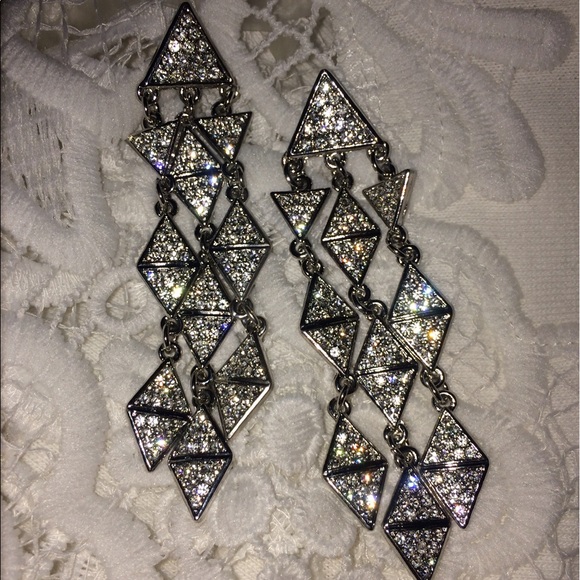 Crystal Deco style earrings - Picture 5 of 6