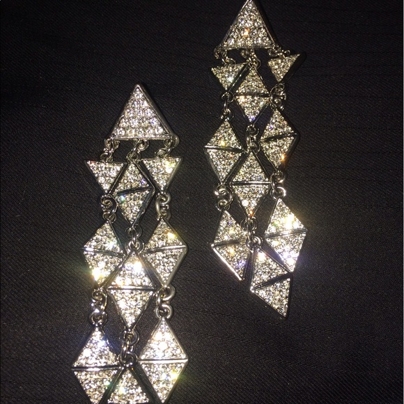 Crystal Deco style earrings - Picture 6 of 6