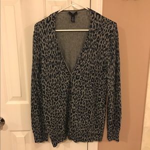 GAP leopard print cardigan