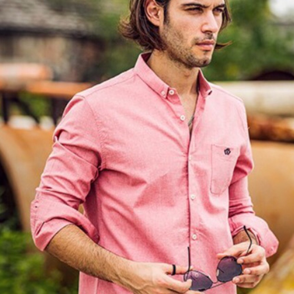 ▪NEW - Mens 100% Cotton Button Front Shirt