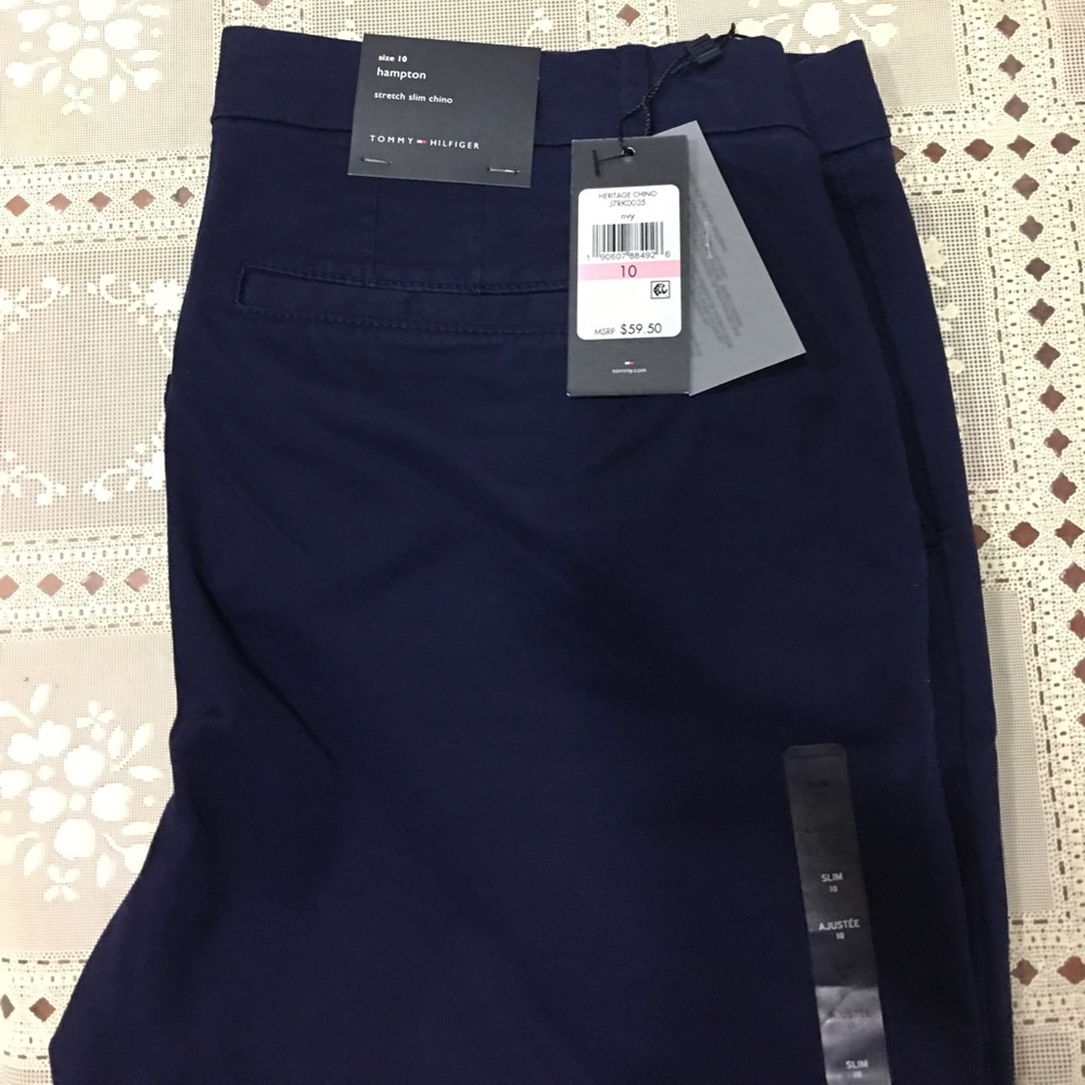 Tommy Hilfiger Cuffed Stretch Slim Chino pants