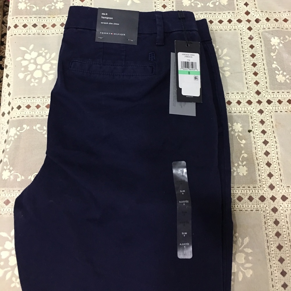 Tommy Hilfiger Cuffed Stretch Slim Chino pants - Picture 2 of 5