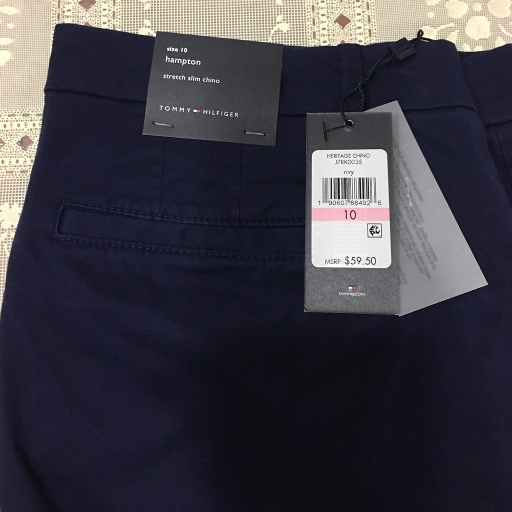 Tommy Hilfiger Cuffed Stretch Slim Chino pants - Picture 3 of 5