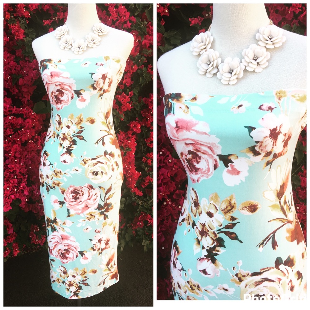 Sage Strapless Maxi