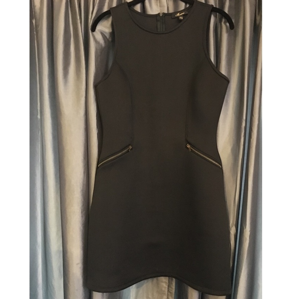 Black "scuba" mini dress