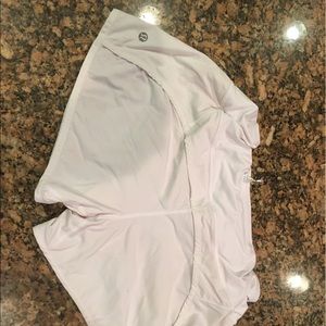 White lululemon shorts