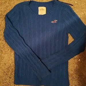 Beautiful royal blue cropped sweater
