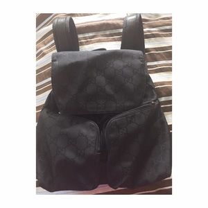 BLACK GUCCI BACKPACK