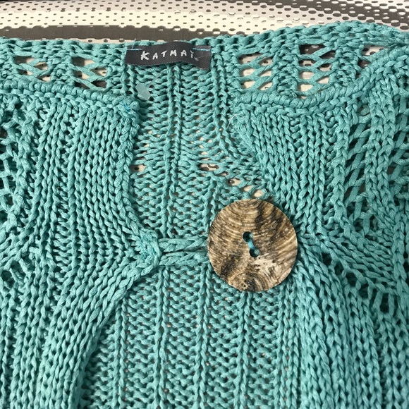 SOLD Katmai Aqua knit top. Size xs. - Picture 5 of 7