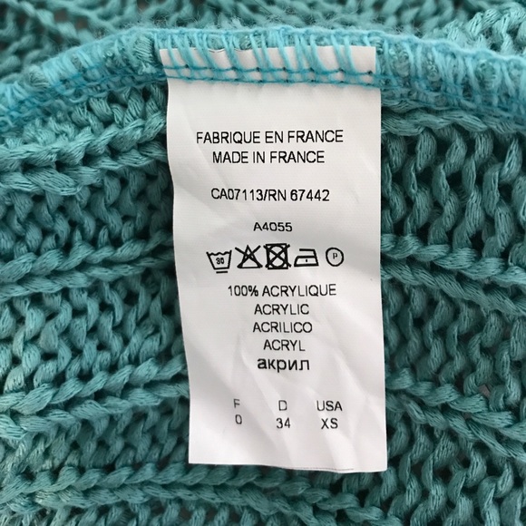 SOLD Katmai Aqua knit top. Size xs. - Picture 6 of 7