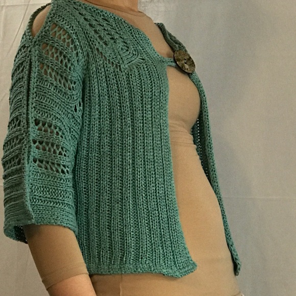 SOLD Katmai Aqua knit top. Size xs. - Picture 3 of 7