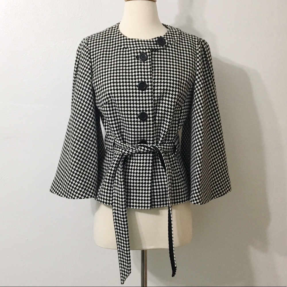 LOFT checkered jacket with wide sleeves