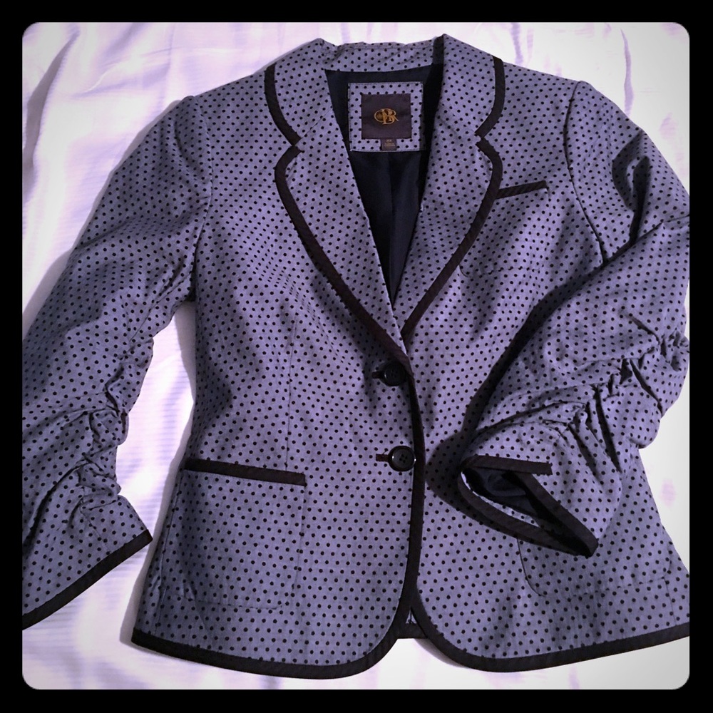 Banana Republic navy polka dot jacket