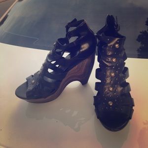 High heeled gladiator wedges by Jessica Simpson