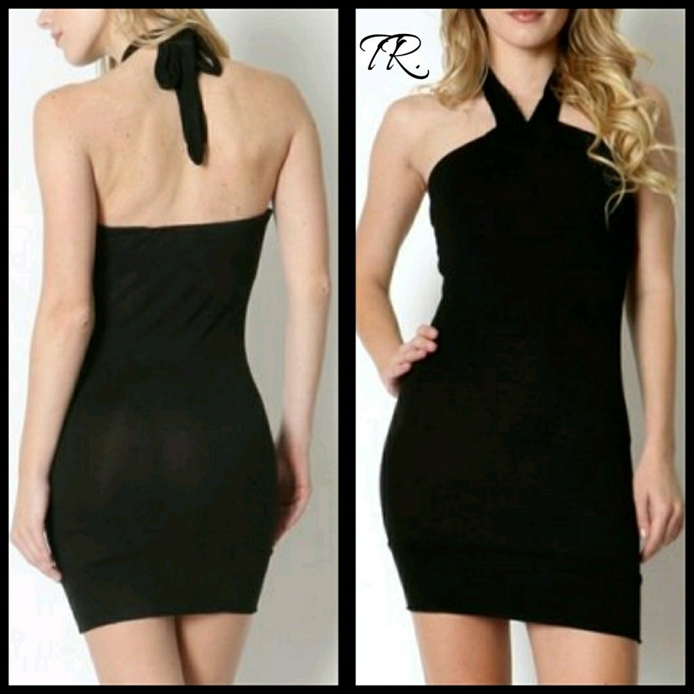 🌴Black Halter Dress/Tunic