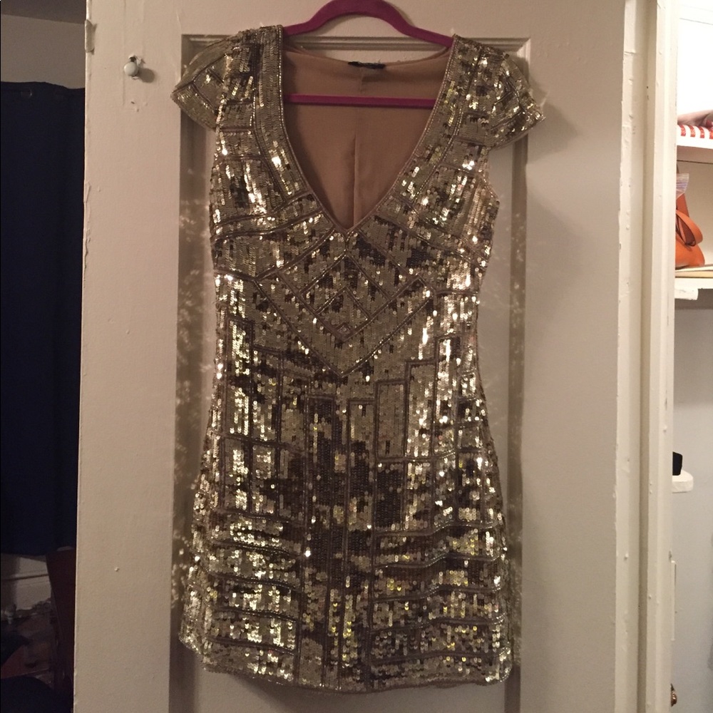 Beautiful Gold Mini Dress!
