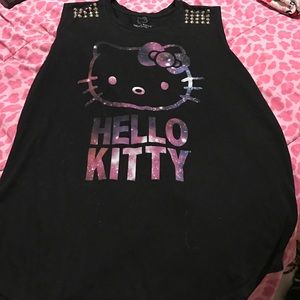 Studded hello kitty tank top