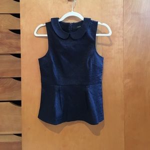 J.Crew Jacquard Peter Pan collar blouse (size 0)