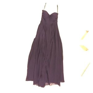 Jenny Yoo Collection chiffon full length dress.