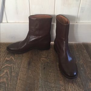Cognac leather Kenneth Cole boots size 7