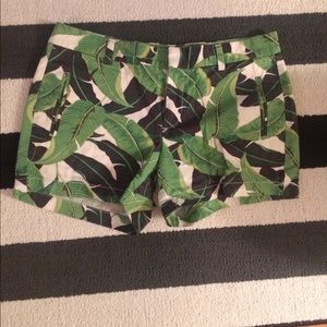 Banana leaf shorts