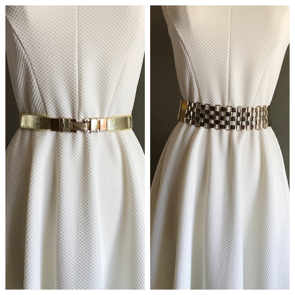 2 Gold belts for $10