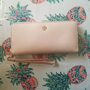 TORY BURCH Leather Pink Wallet