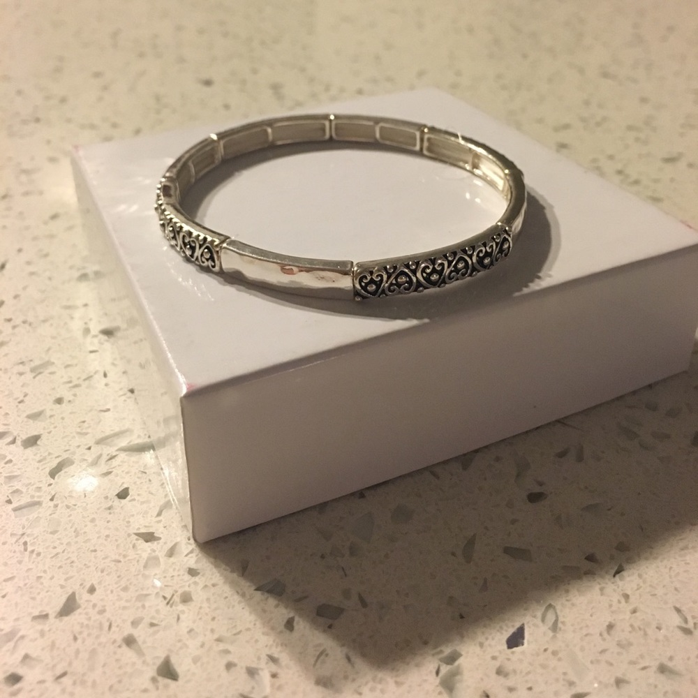 Silver Detailed Bracelet ◽️⬜️◽️