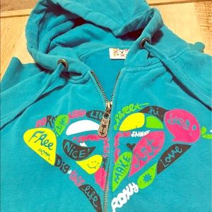 Roxy jacket. Blue green color XL.