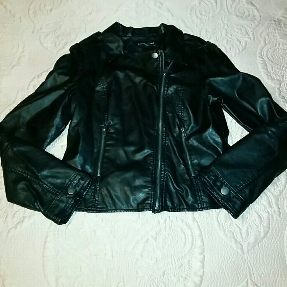 Black Rivet Real Leather Jacket