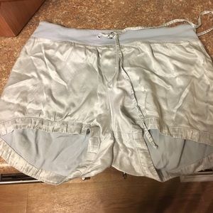 PJ Harlow silk blue pajama shorts