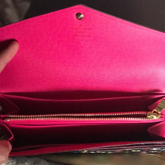 LOUIS VUITTON Monogram Multicolor Portefeuille Sarah Wallet LV Sarah Wallet in Multi-color (full size wallet)
