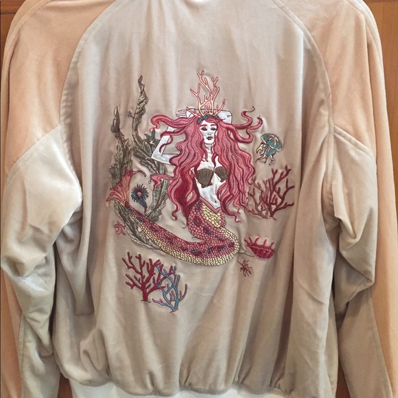 Urban Outfitters Velvet Mermaid Bomber Jacket - Picture 8 of 8